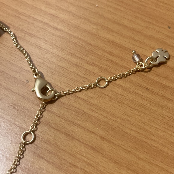 Lucky Brand Pave Set Stone Disc Pendant Necklace - Picture 9 of 10